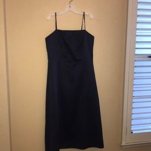 Short Satin Dress with Spaghetti Strap